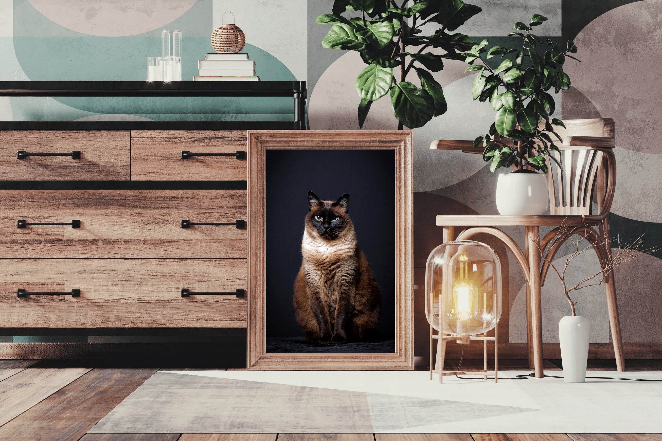 Siamese Cat Animal Wall Art - beink online art store