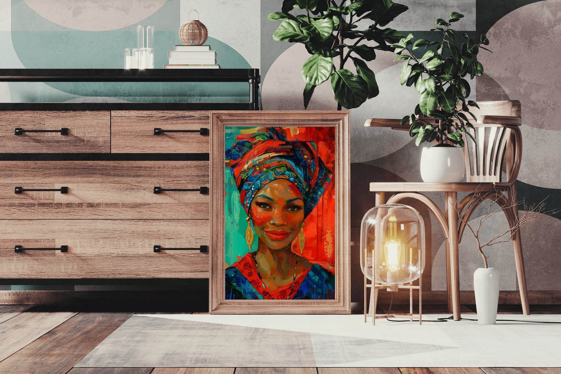 African Woman Canvas Printing Wall Art - beink online art store