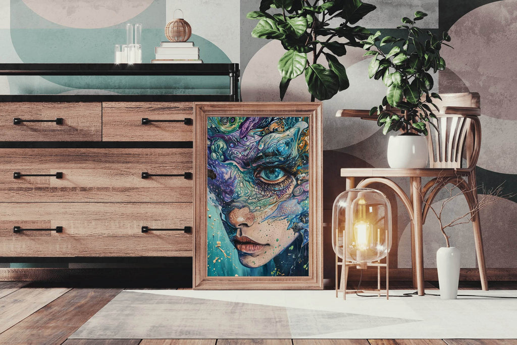 Abstract Generative women Art Wall Art - beink online art store