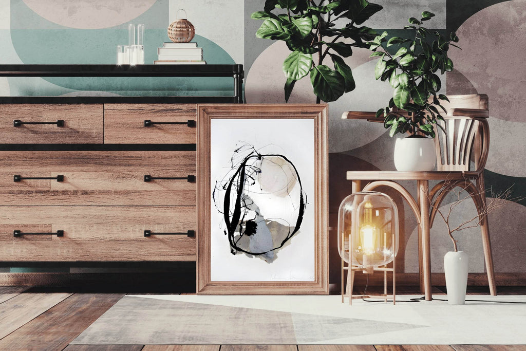 Cosmic Orbit Sketch Modern Wall Art - beink online art store