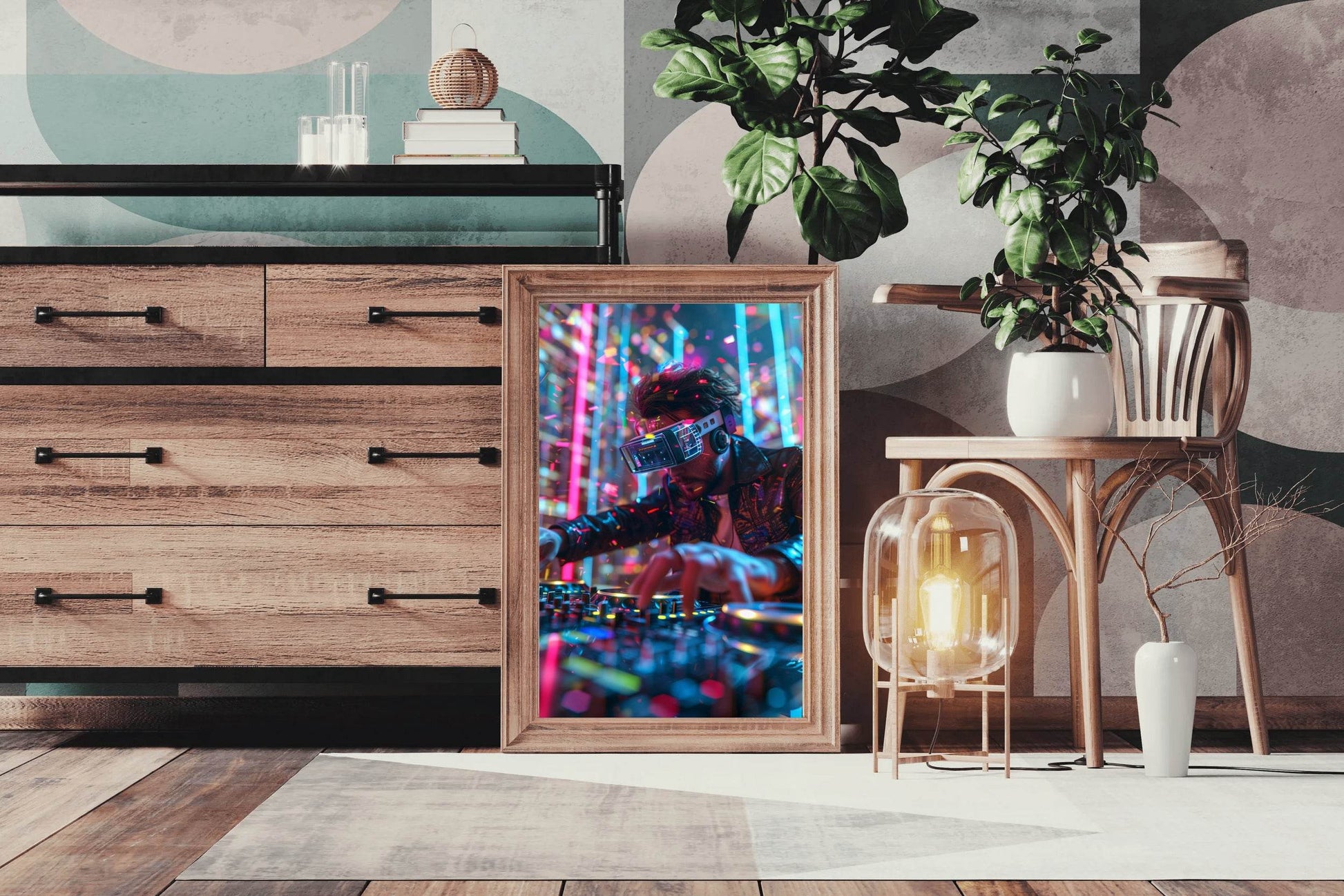 Music Synth With VR Wall Art - beink online art store