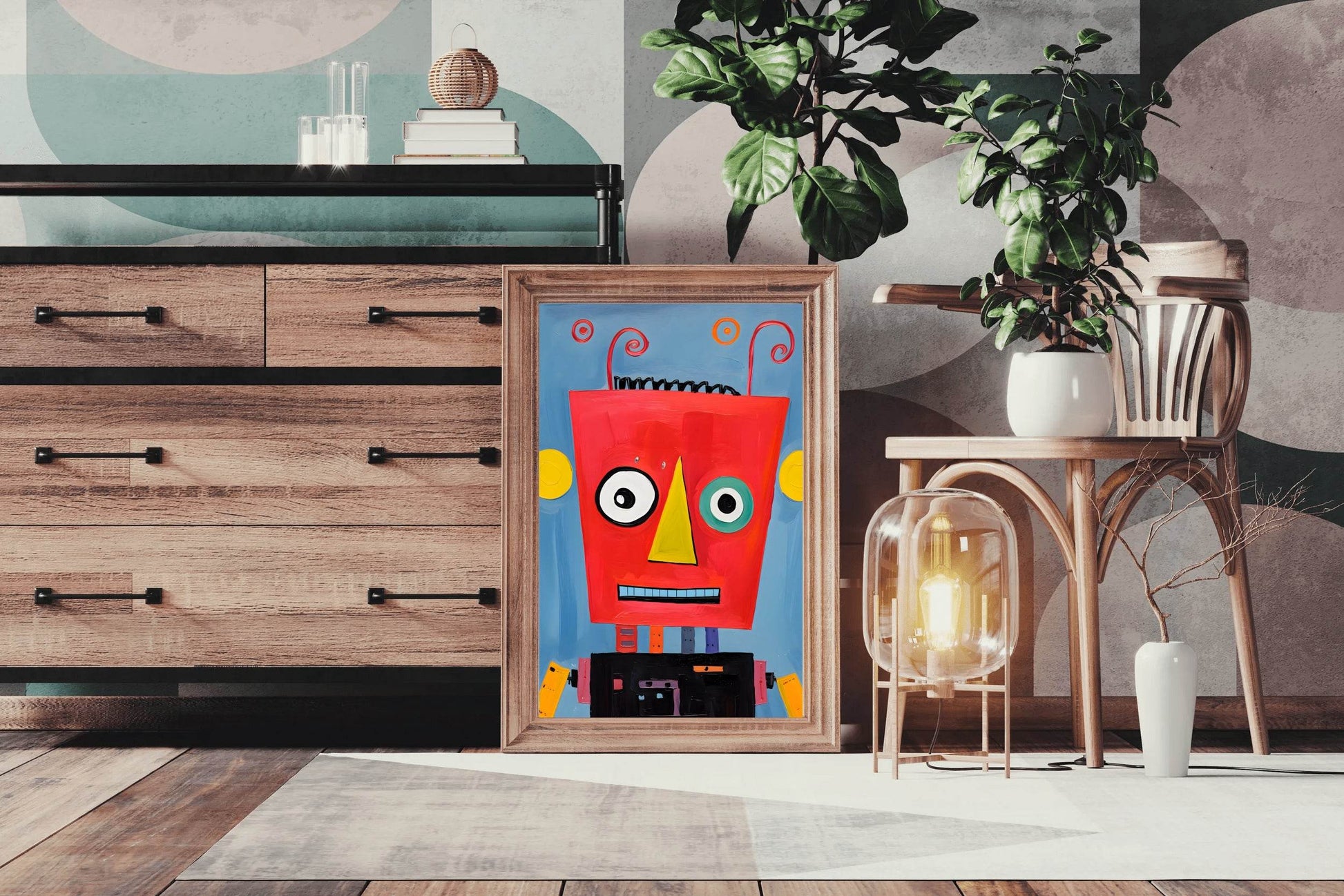 Red Robot Paper Craft - beink online art store