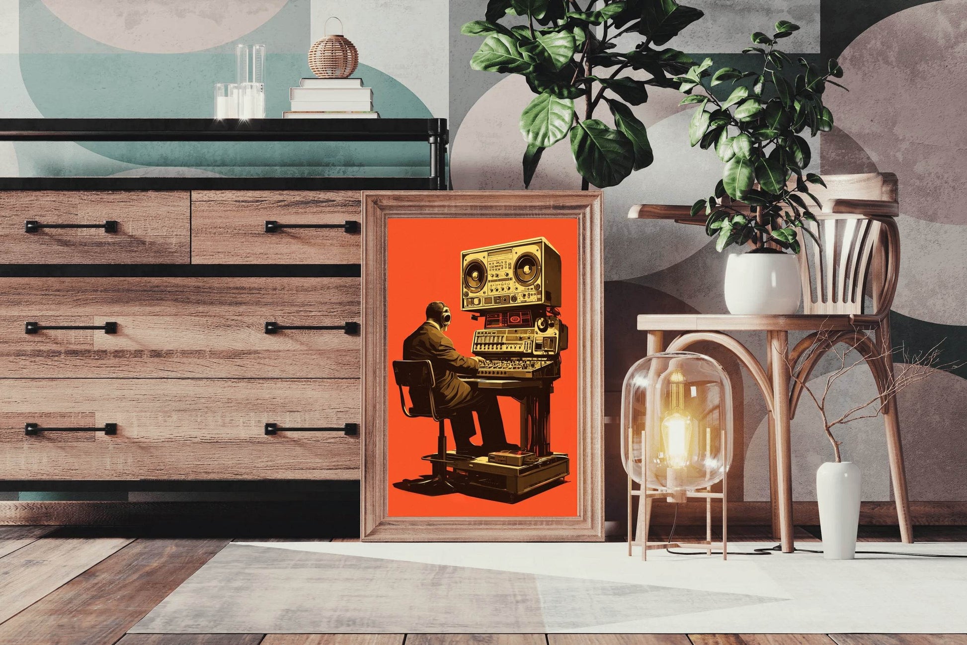 Radio Technology Integration System Wall Art - beink online art store