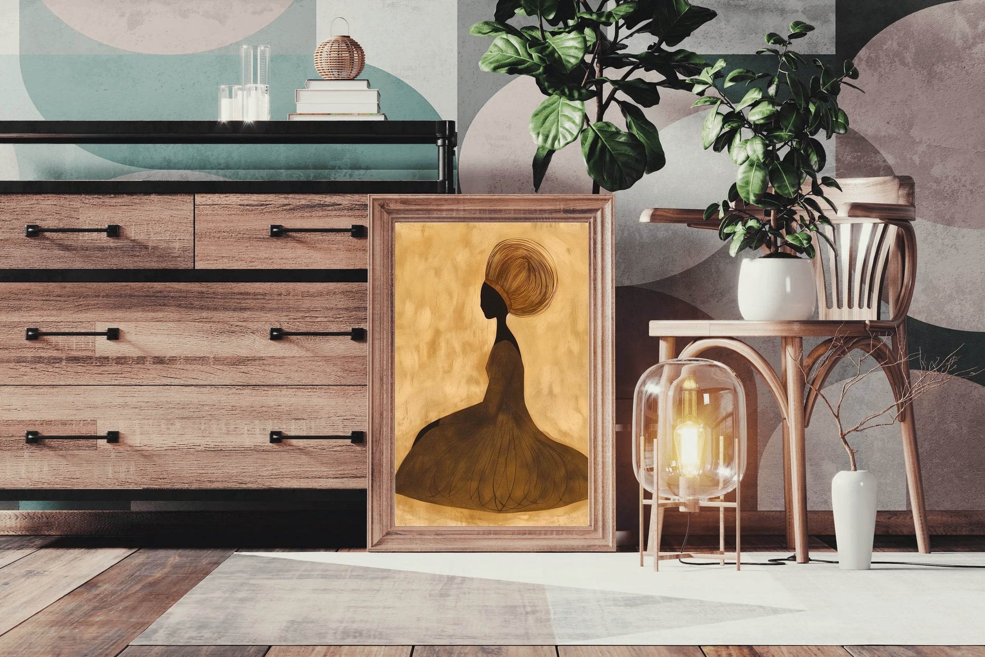 Tree Woman Canvas Wall Art - beink online art store