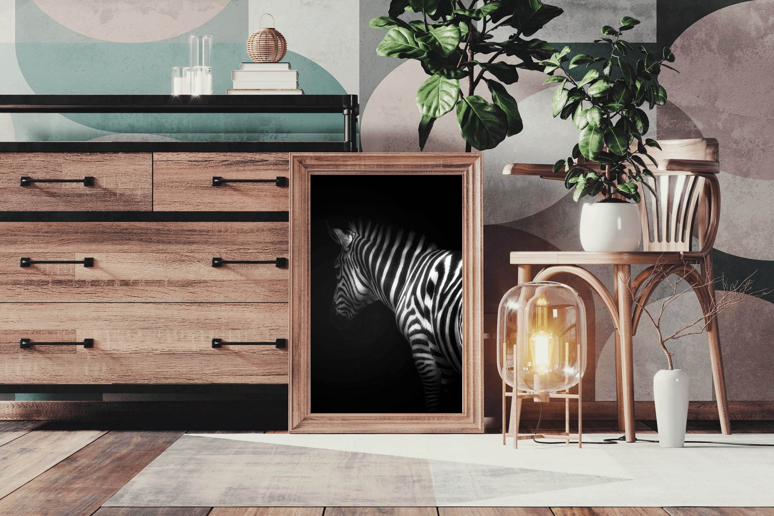 Zebra Black & White Wall Art - beink online art store