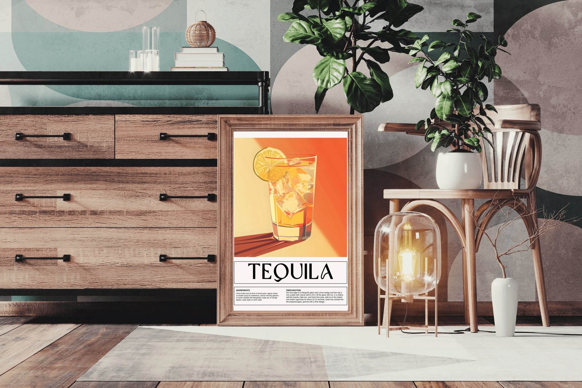 Distilled Tequila Drink Wall Art - beink online art store