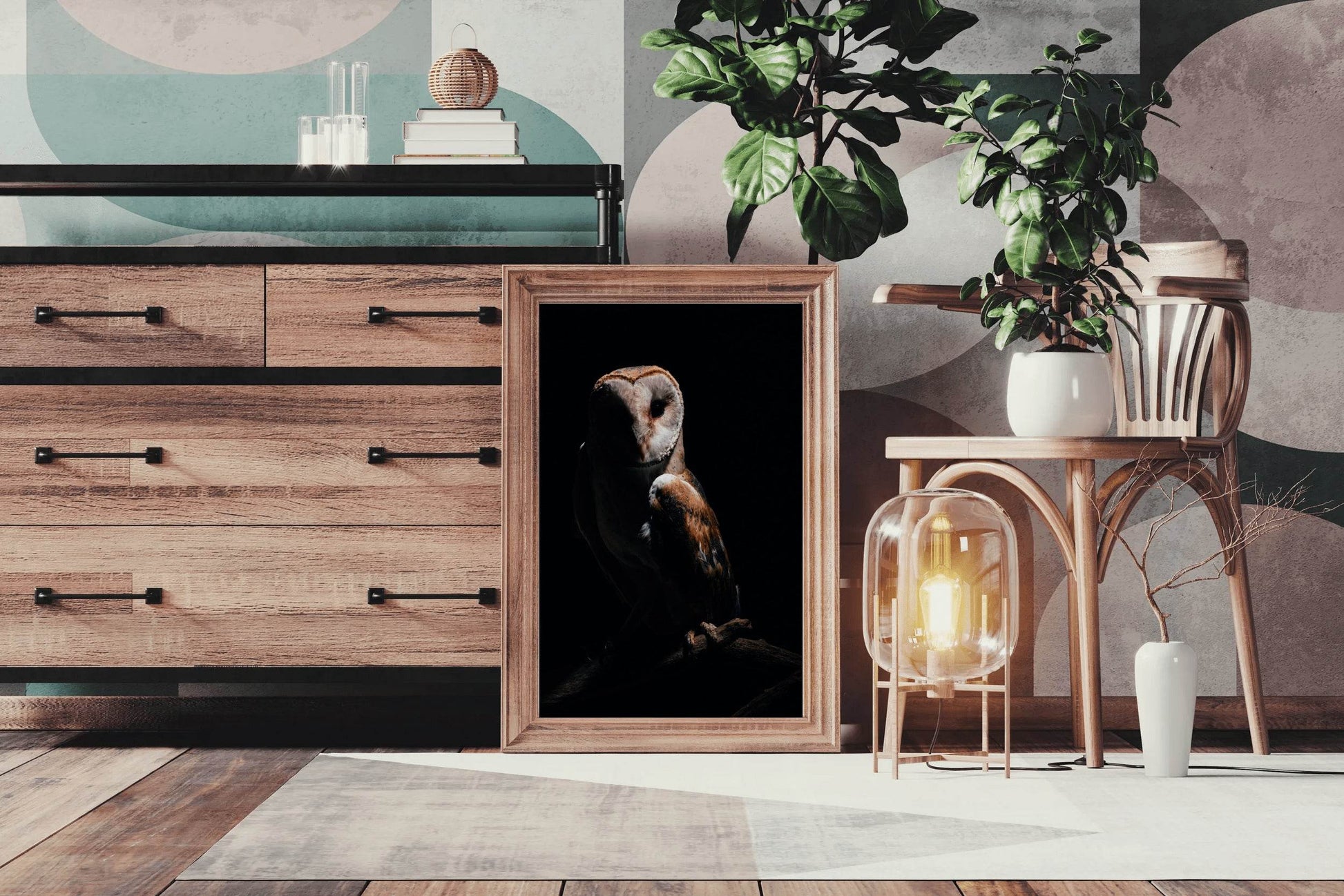 Barn Owl Bird Wall Art - beink online art store