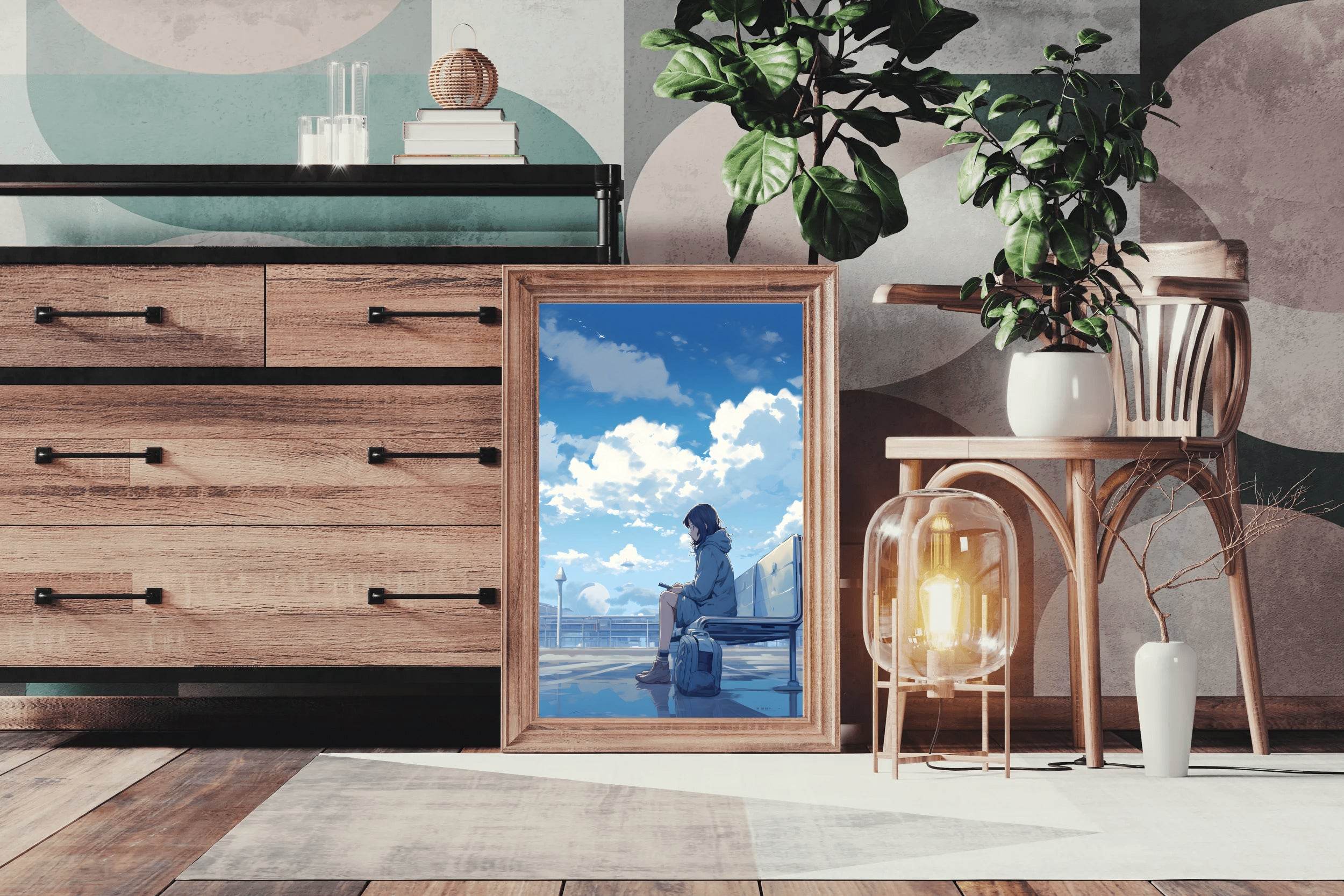 Sad Anime Boy Wall Art - beink online art store
