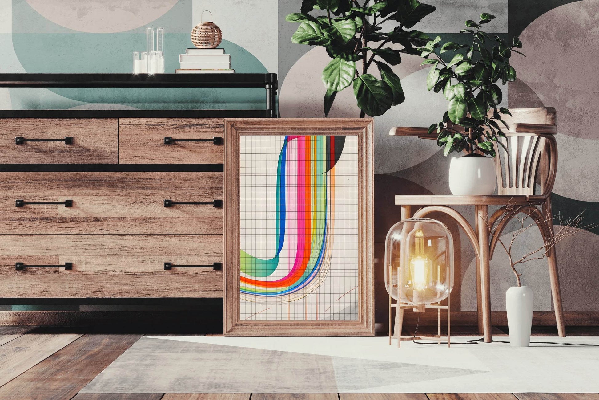 Rainbow Currents Digital Art - beink online art store