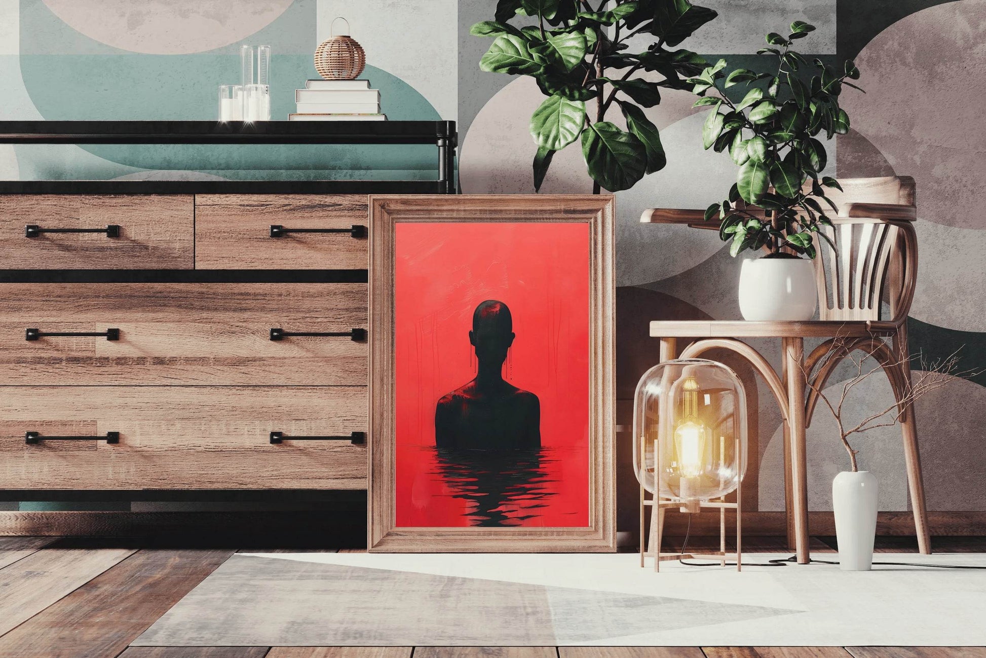 Painting Drowned In Blood Wall Art - beink online art store