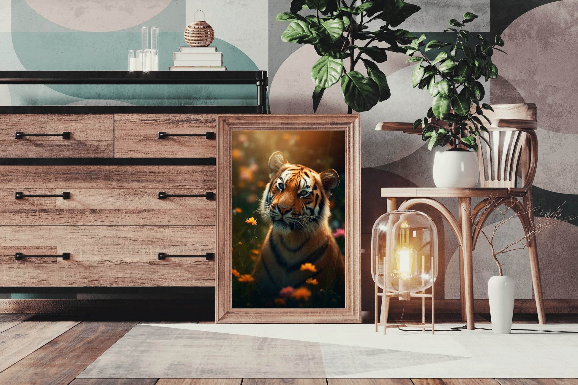 Bengal Tiger Animal Wall Art - beink online art store
