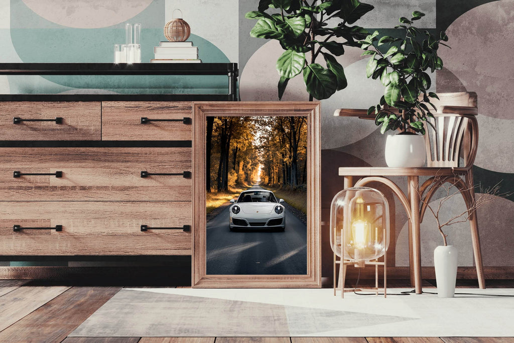 Porsche Carrera White Wall Art - beink online art store