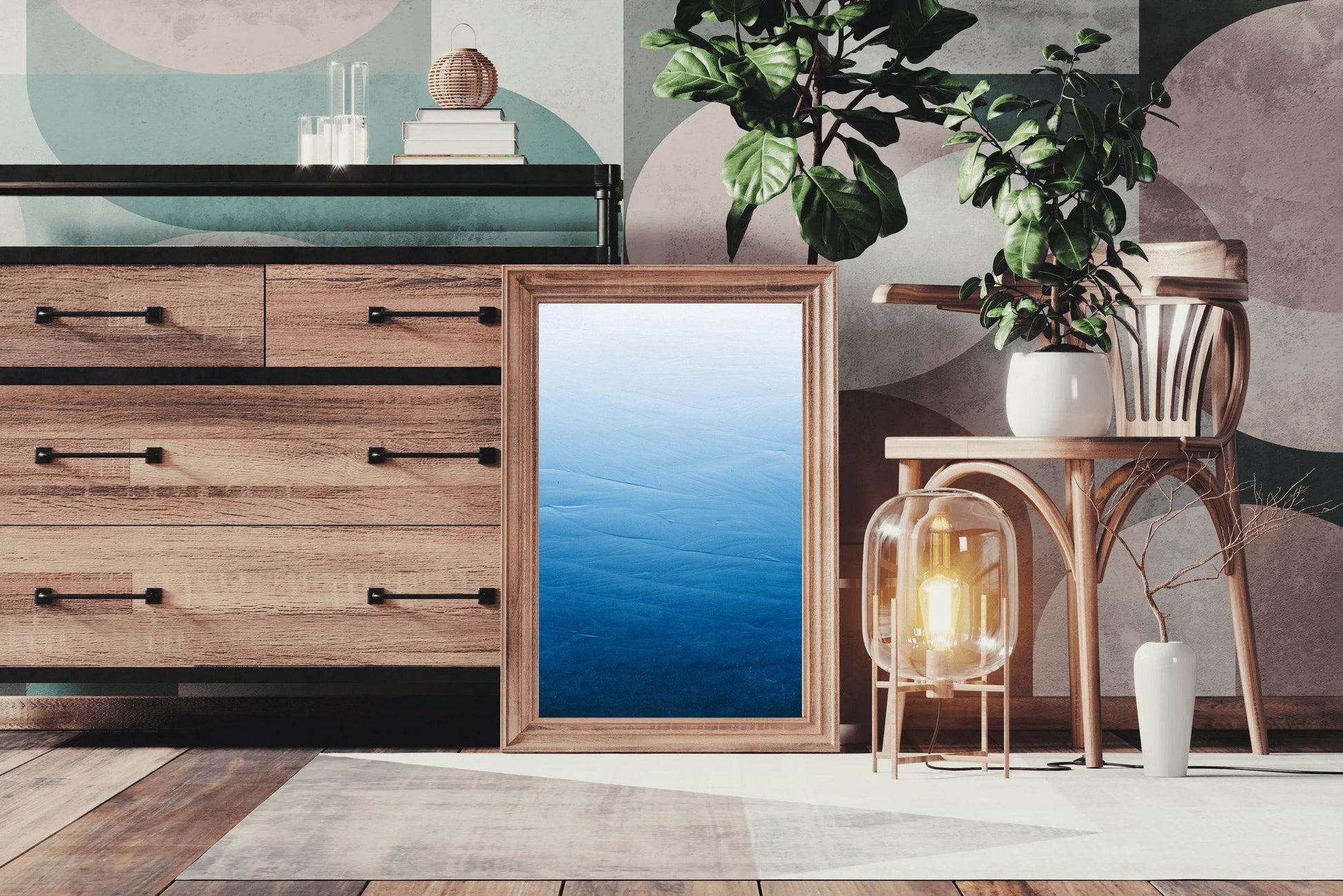 Evening Sea View Abstract Wall Art - beink online art store