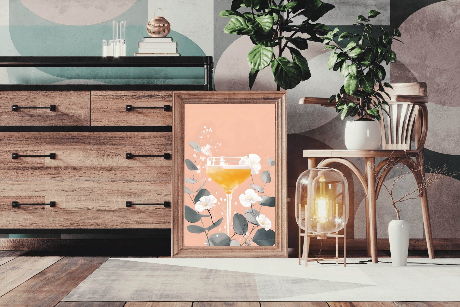 Glass of Orange Juice Wall Art - beink online art store