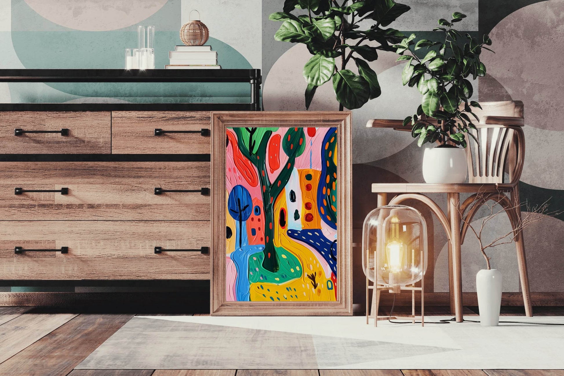 Colorful Landscape Digital Art - beink online art store