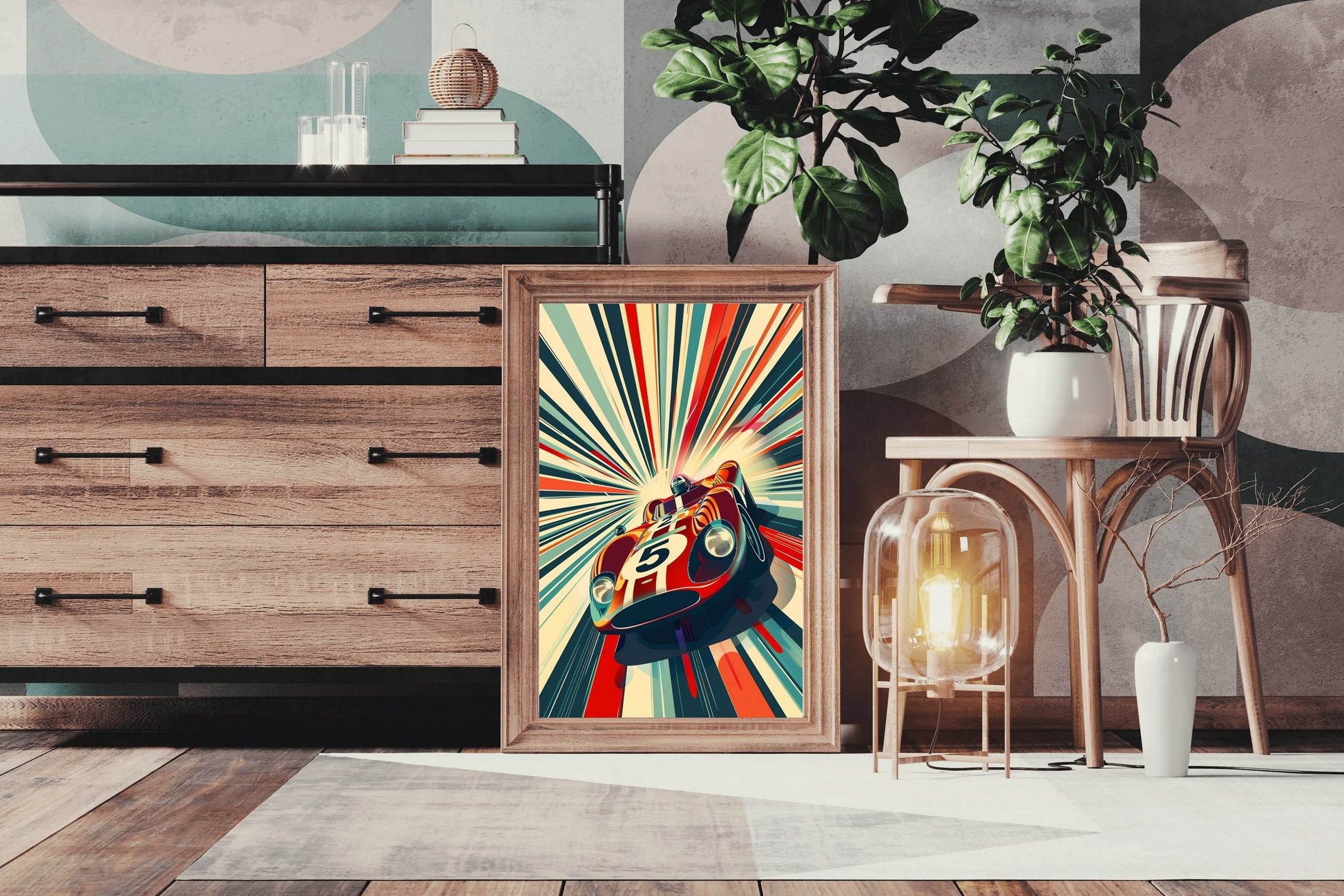 Classic Car Racing Wall Art - beink online art store