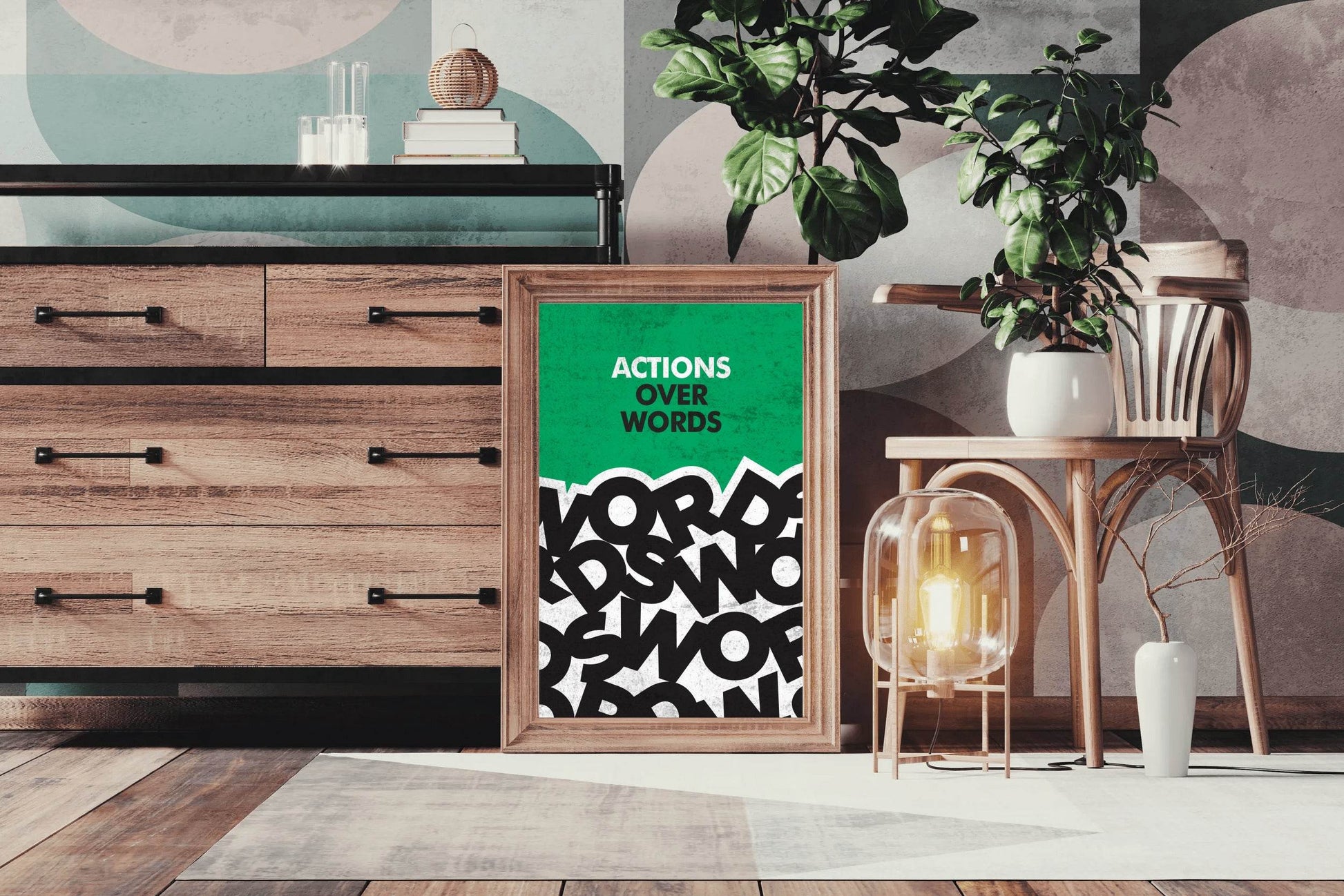 Action Quote Motivational Wall Art - beink online art store
