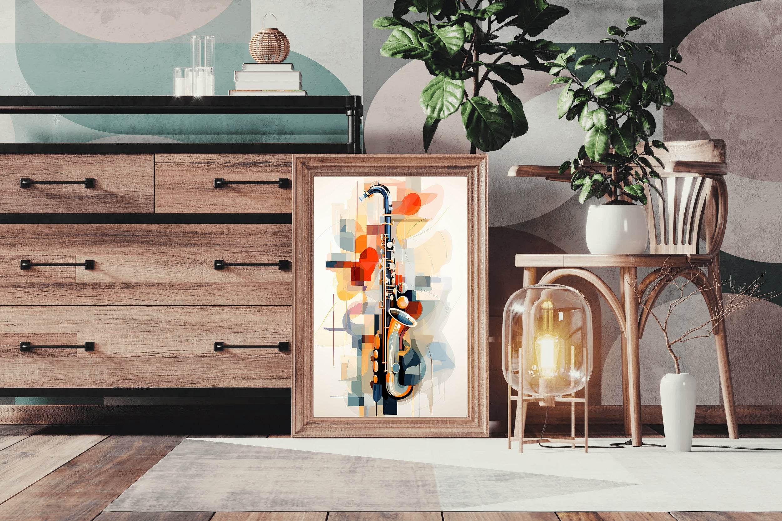 Violin Watercolor Painting Wall Art - beink online art store
