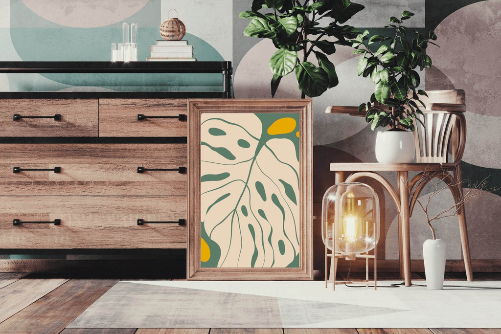 Big Leaf of Monstera Plant Wall Art - beink online art store