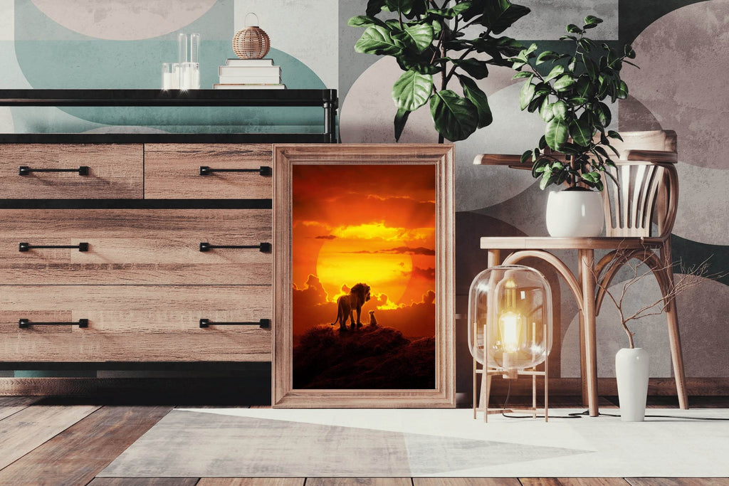 THE LION KING into Sunset Wall Art - beink online art store