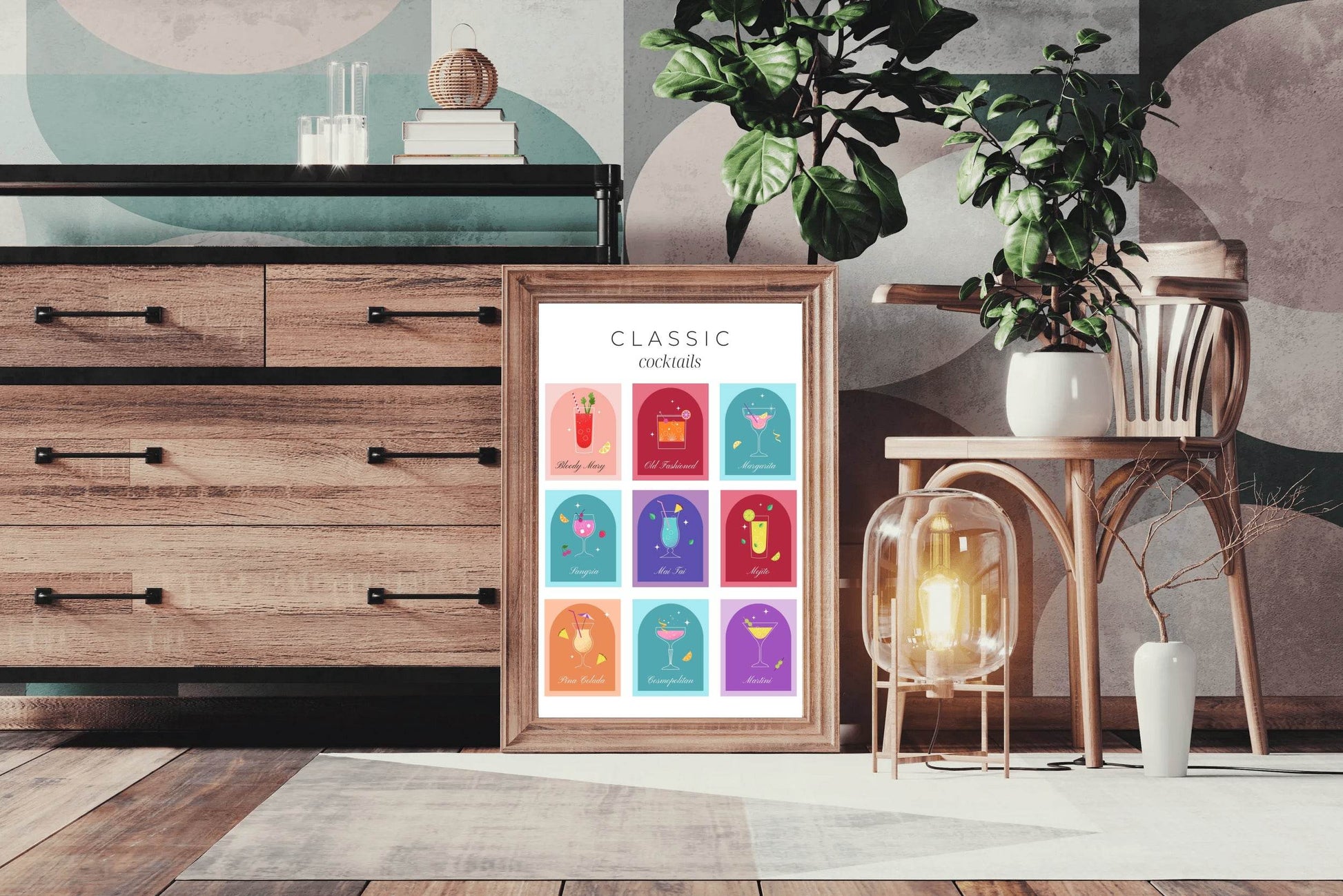 Classic Cocktail Wall Art - beink online art store