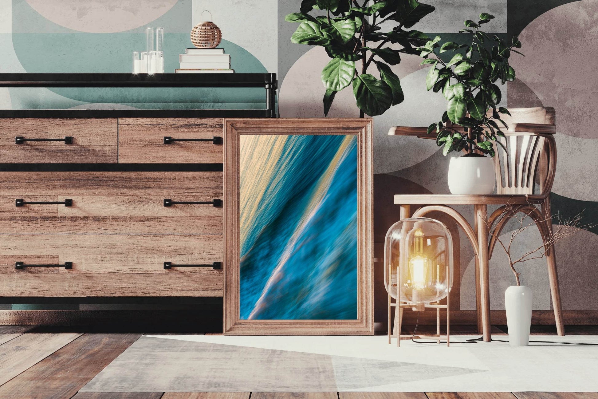 Sea Waves Abstract Wall Art - beink online art store