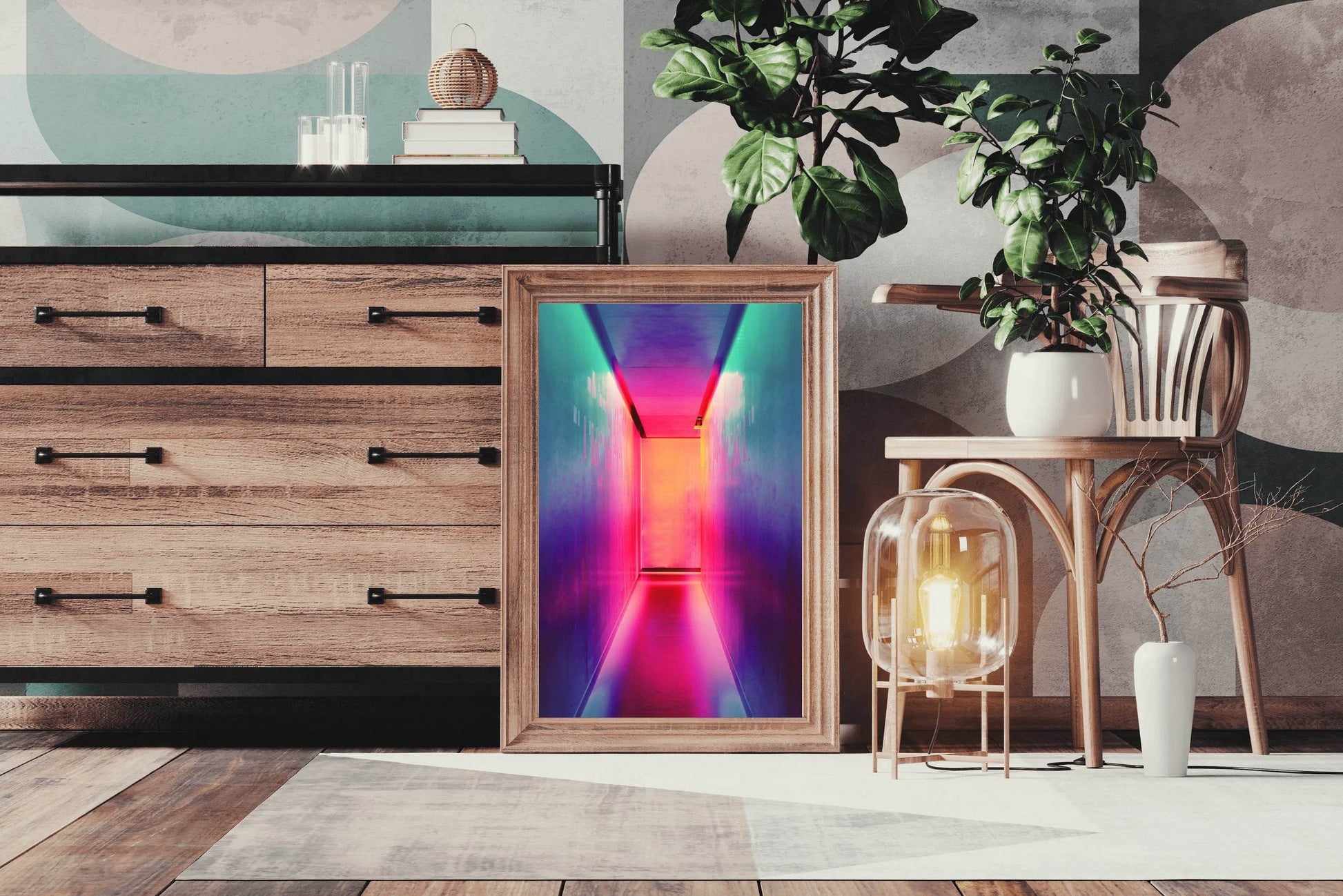 Multicolor LED Room Abstract Wall Art - beink online art store