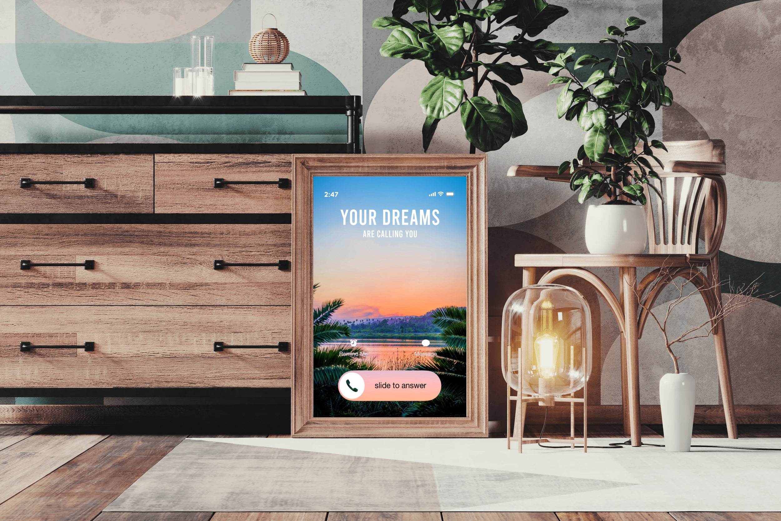 Dreams Calling Motivational Wall Art - beink online art store