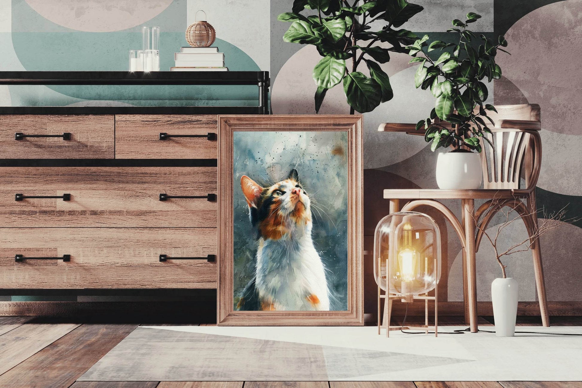Cat Painted Picture Wall Art - beink online art store