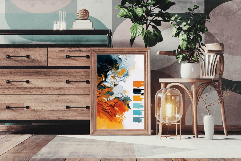 Colorful Paint Brush Strokes Digital Art - beink online art store