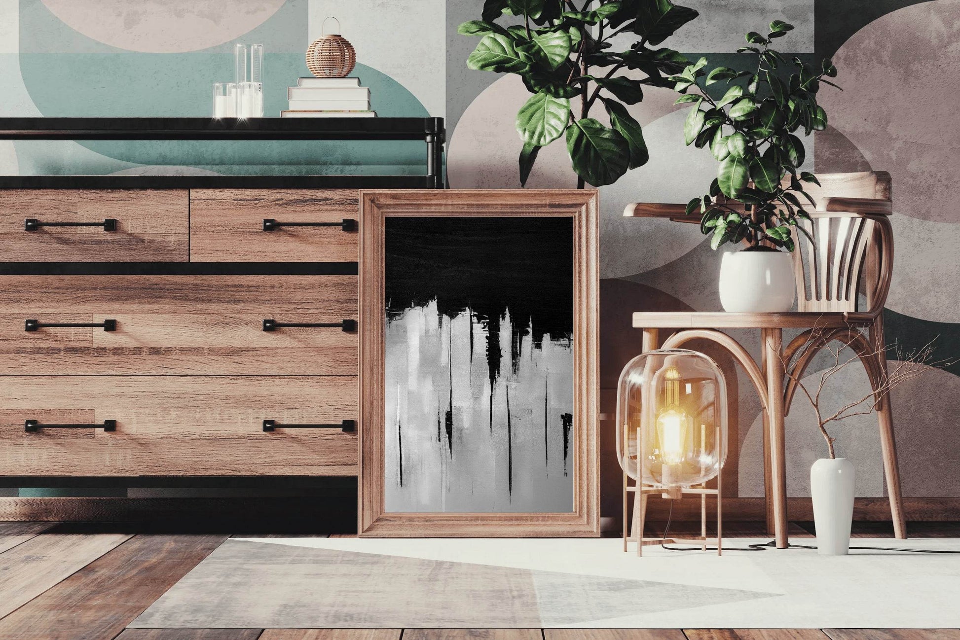 Black and White Abstract Wall Art - beink online art store