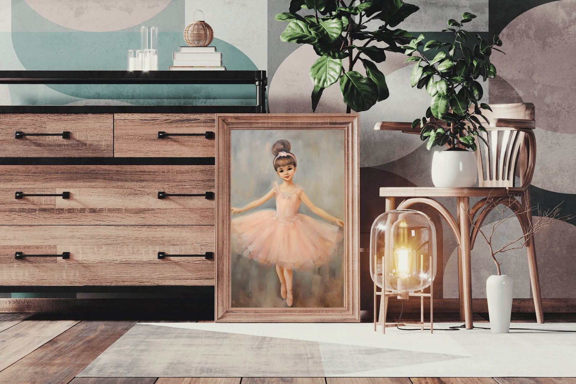 Grace in Pink The Young Ballerina Wall Art - beink online art store
