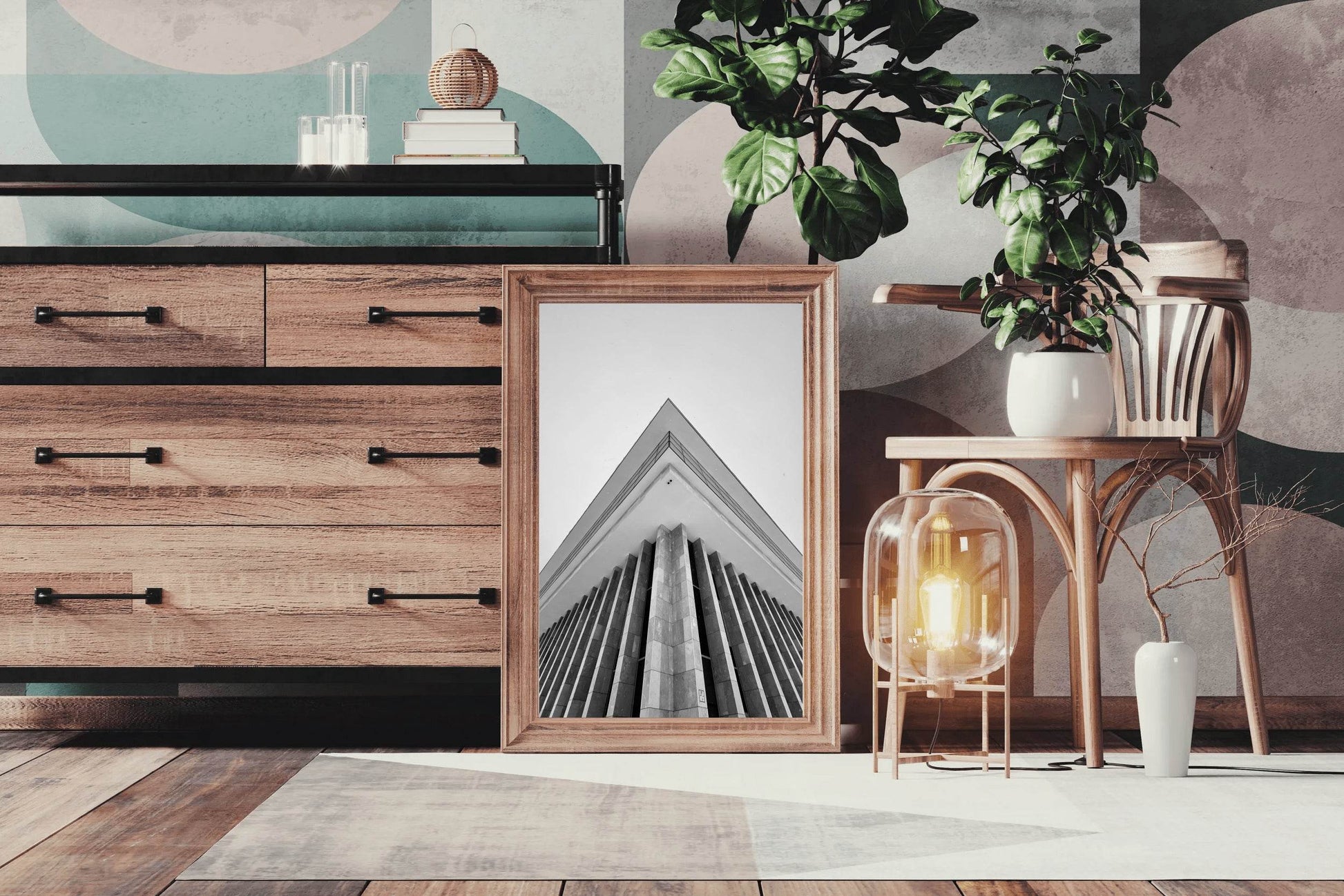 Building Architecture Black & White Wall Art - beink online art store