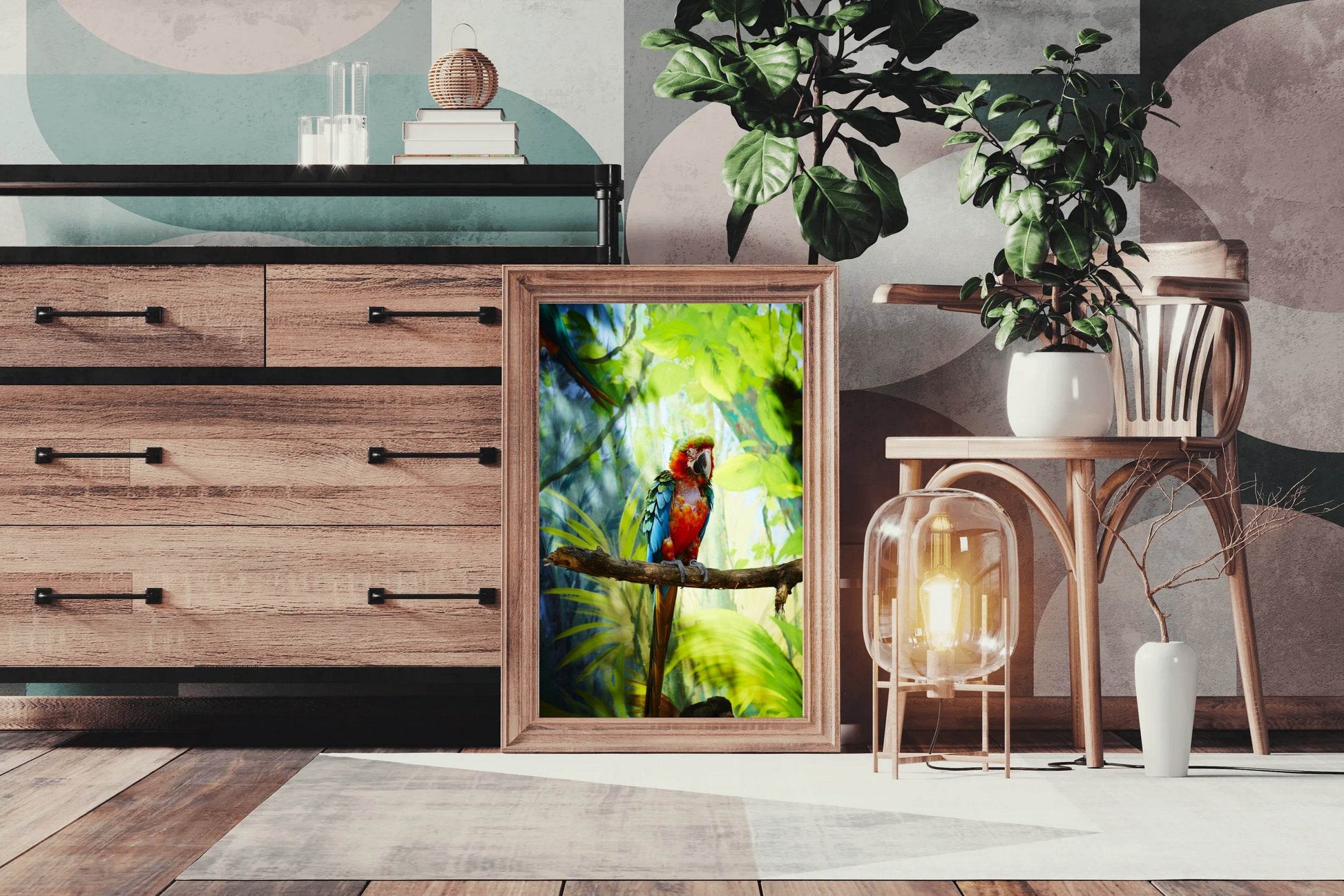 Macaw Bird Wall Art - beink online art store