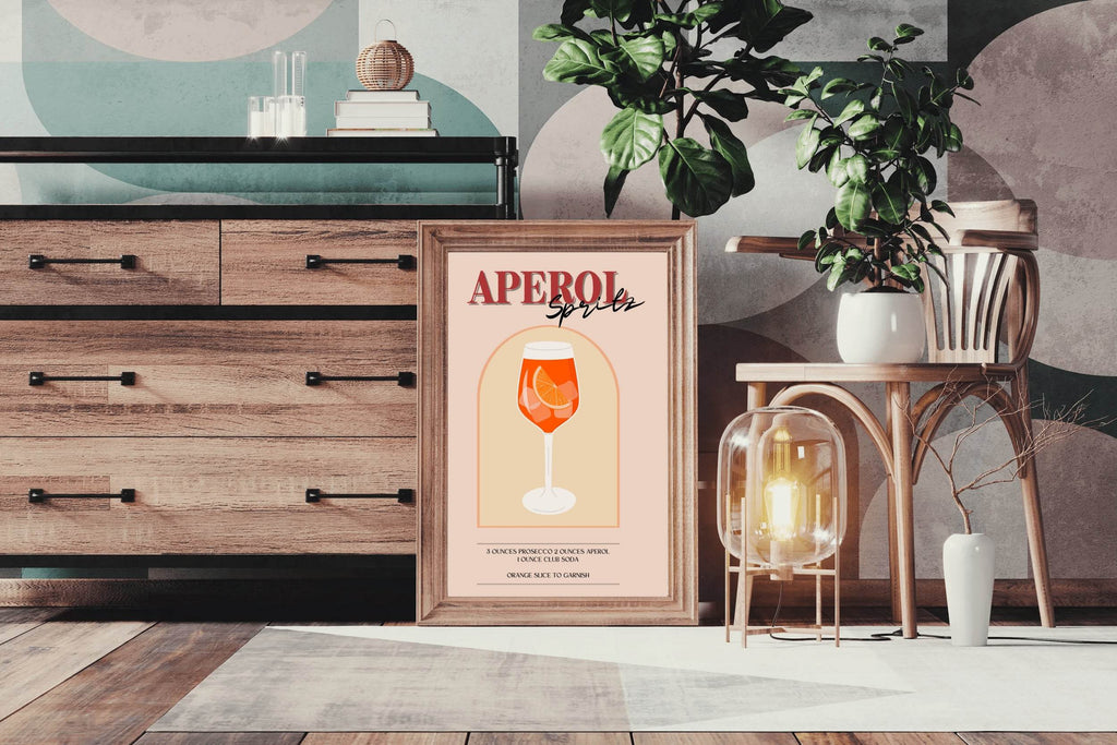 Ice and Orange Cocktail Wall Art - beink online art store