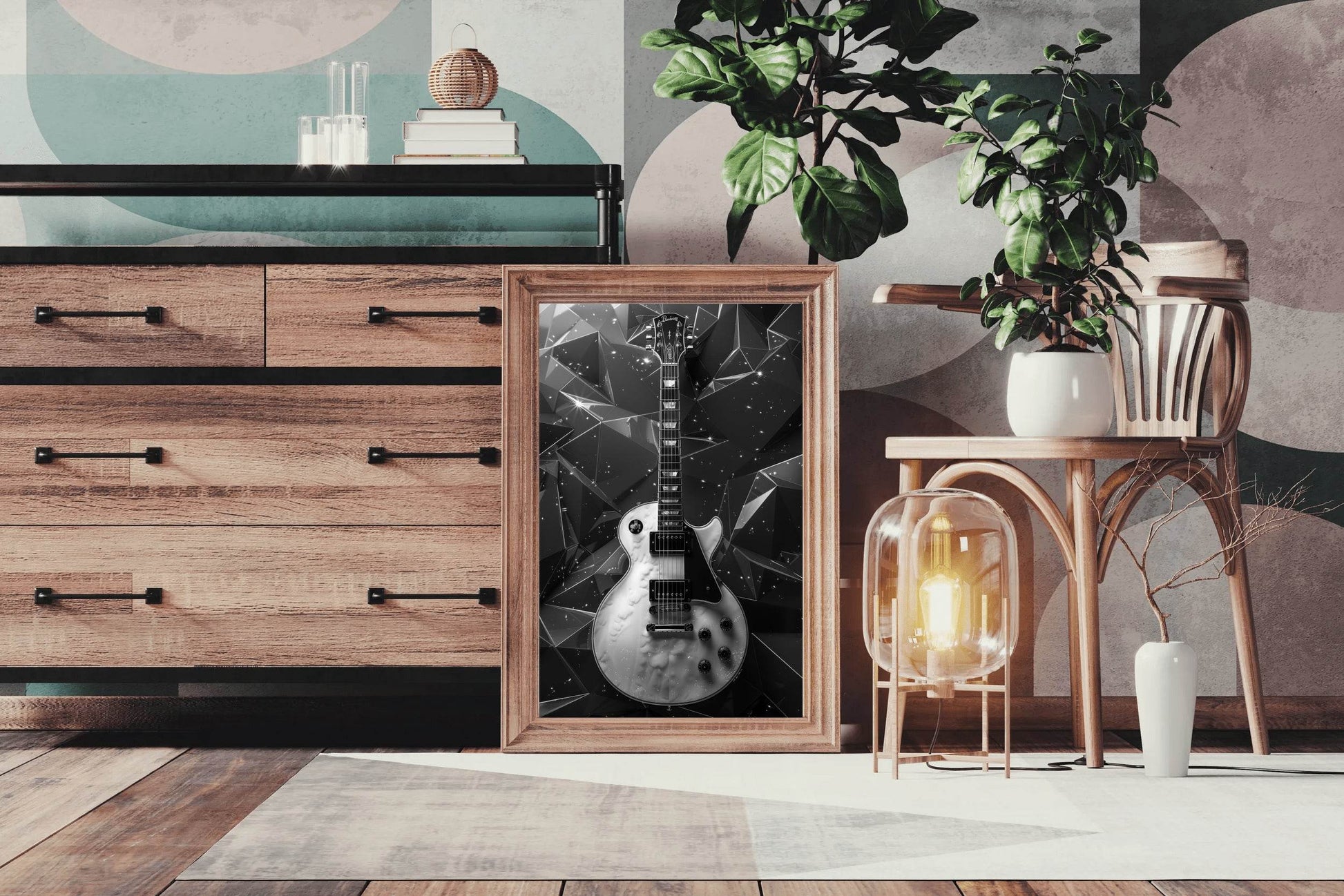 Classic Rock Guitar Wall Art - beink online art store