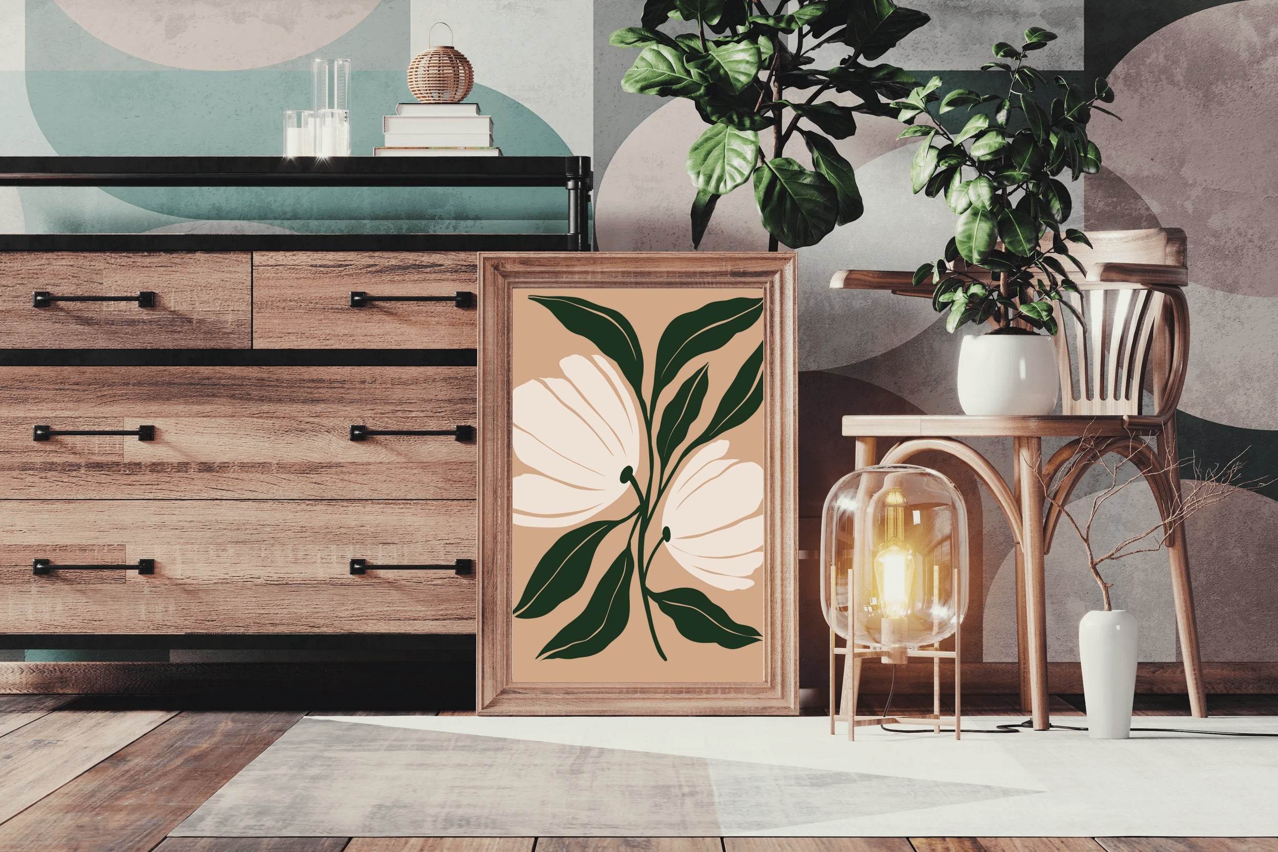 Blossom Minimalist Flowers ArtWork - beink online art store