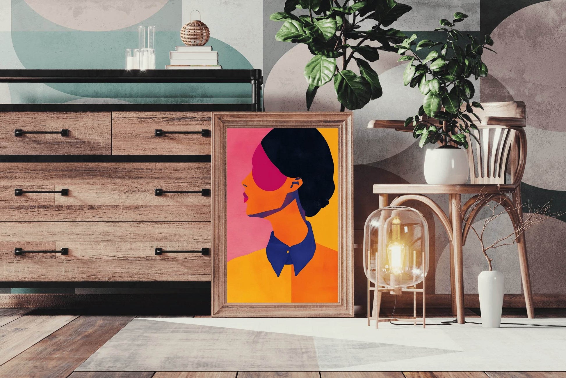 Digital Illustration of a Woman's Face - beink online art store