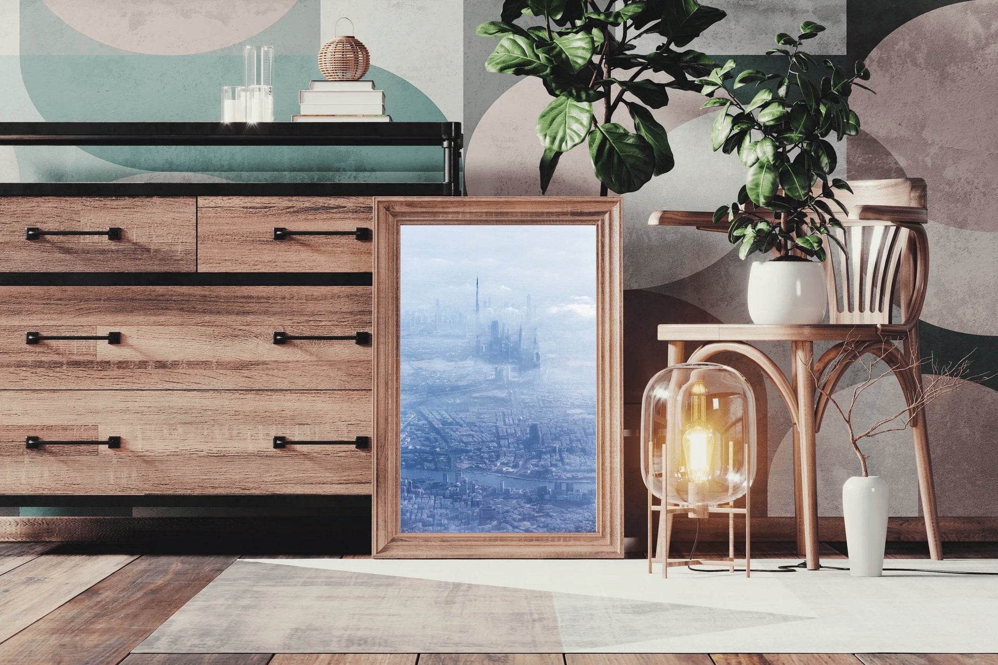City Through the Clouds Wall Art - beink online art store