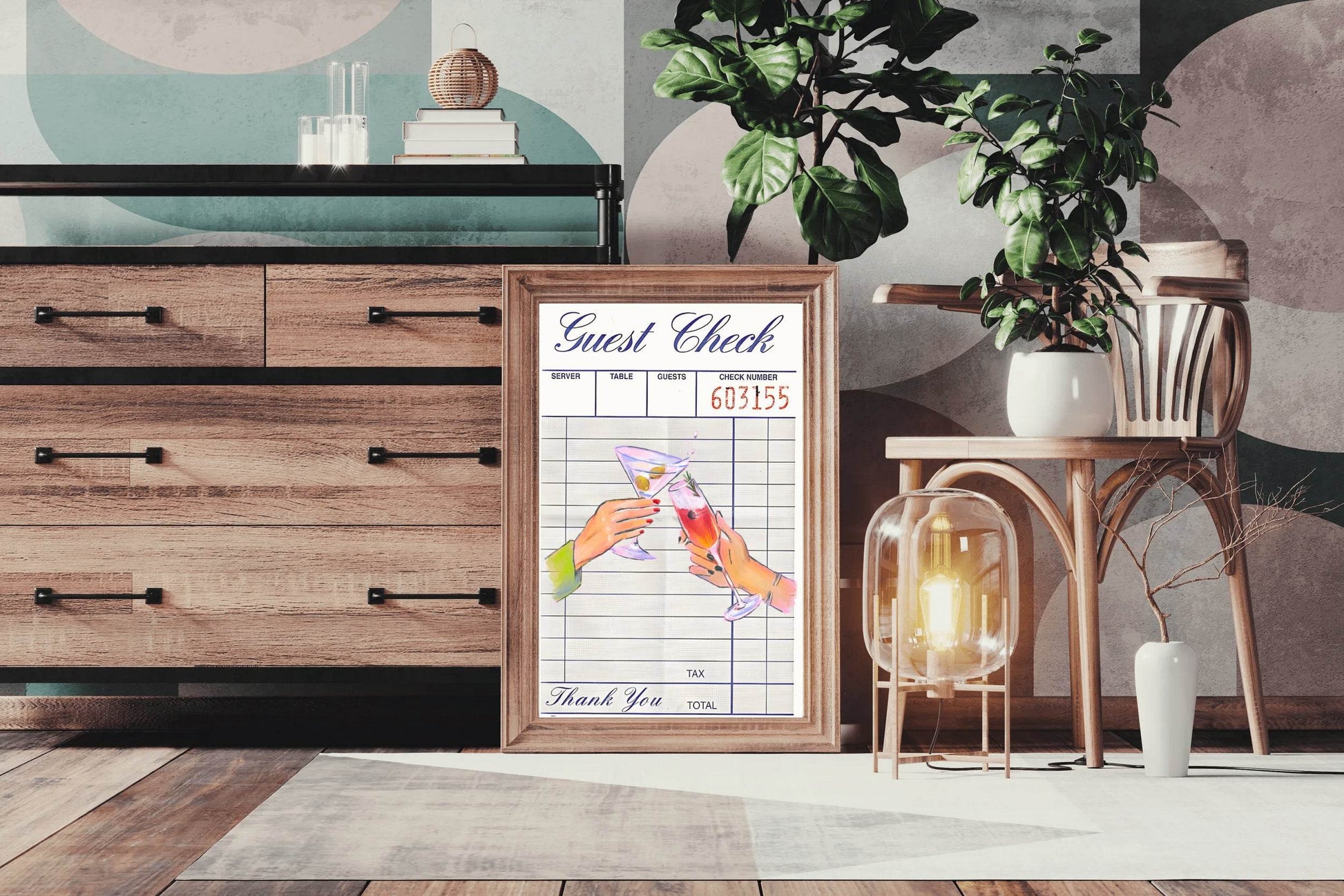 Guest Check Wall Art - beink online art store