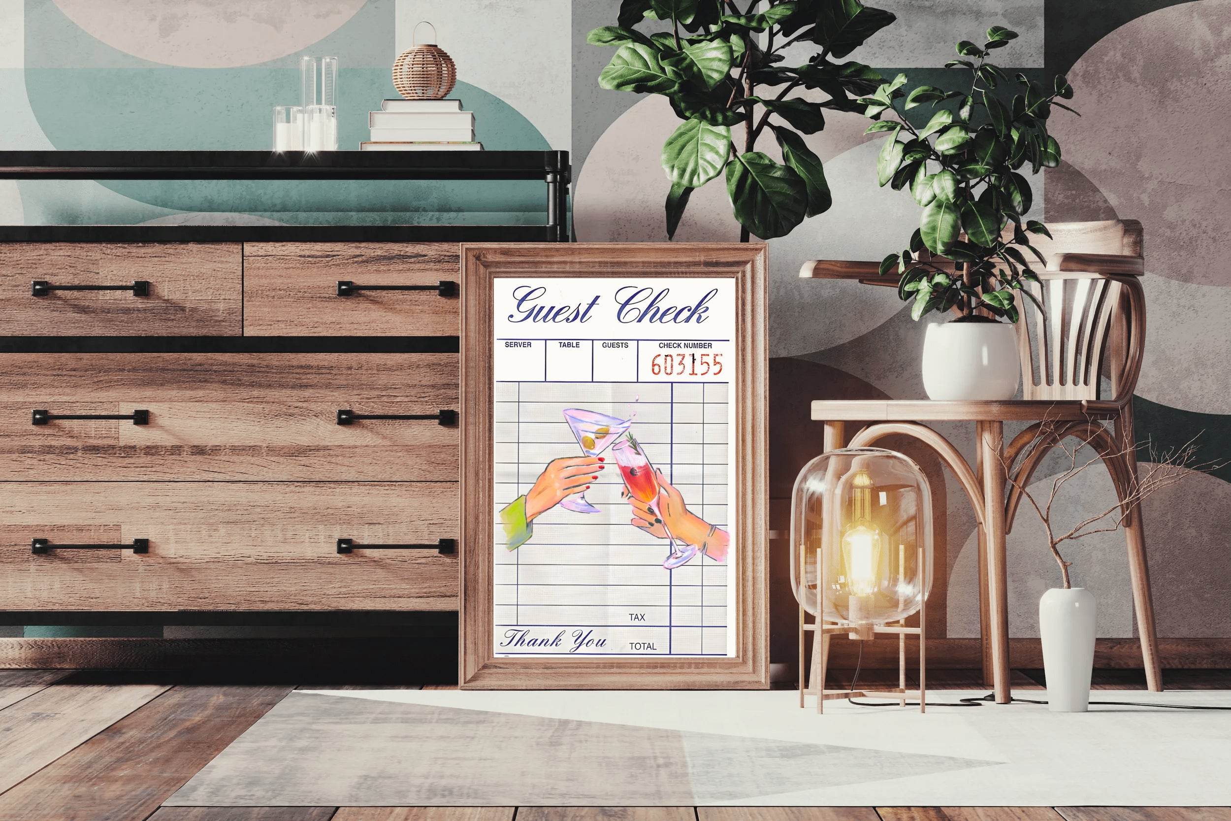 Guest Check Wall Art - beink online art store