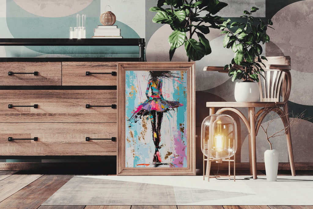 Oil Painting Of A Dancing Girl Wall Art - beink online art store