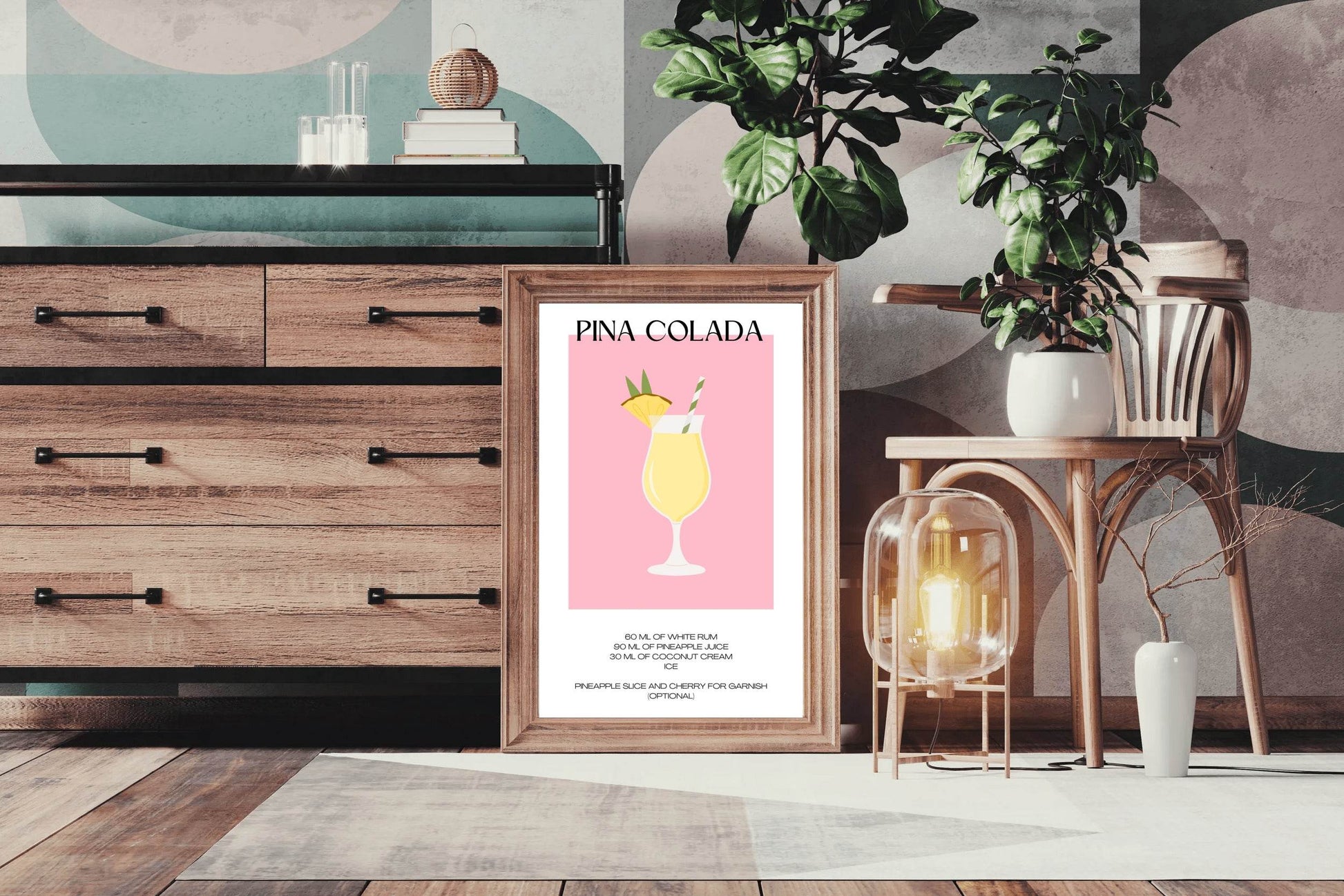 Pina Colada lemon Wall Art - beink online art store