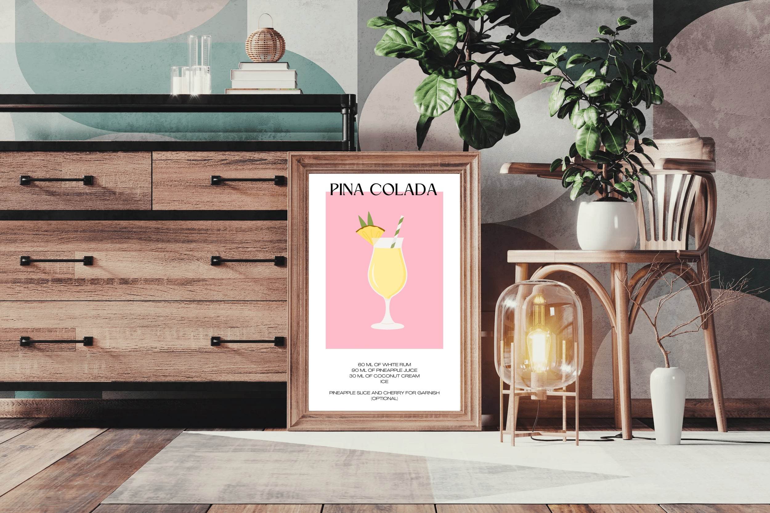 Pina Colada lemon Wall Art - beink online art store