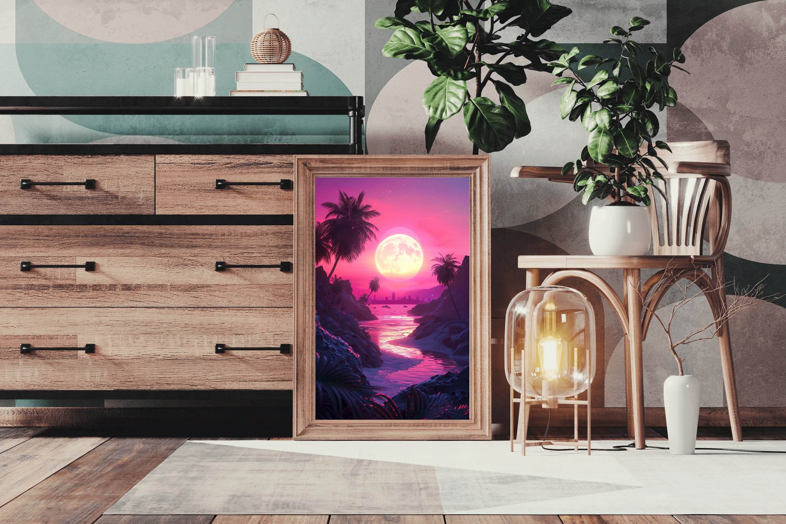Sunset Light In The Water Wall Art - beink online art store