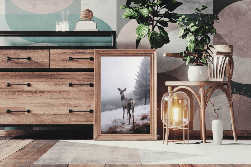 Red Deer Animal Wall Art - beink online art store