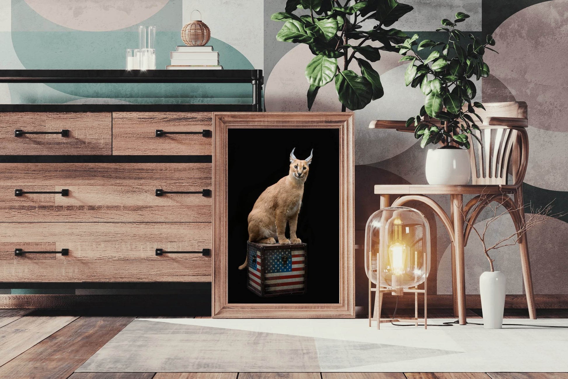 Caracal Wild Cat Animal Wall Art - beink online art store