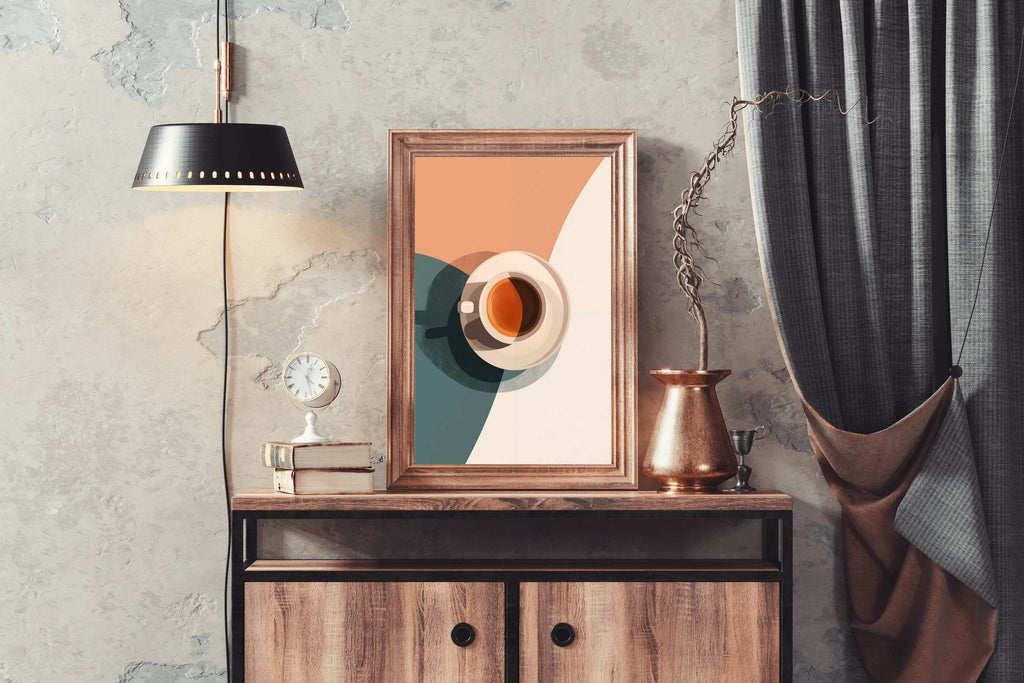 Coffee Cup Illustration Wall Art - beink online art store