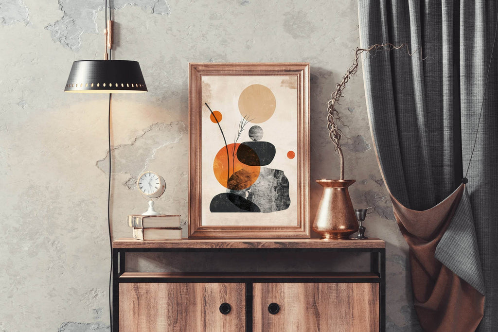 Boho Shapes Abstract Wall Art - beink online art store