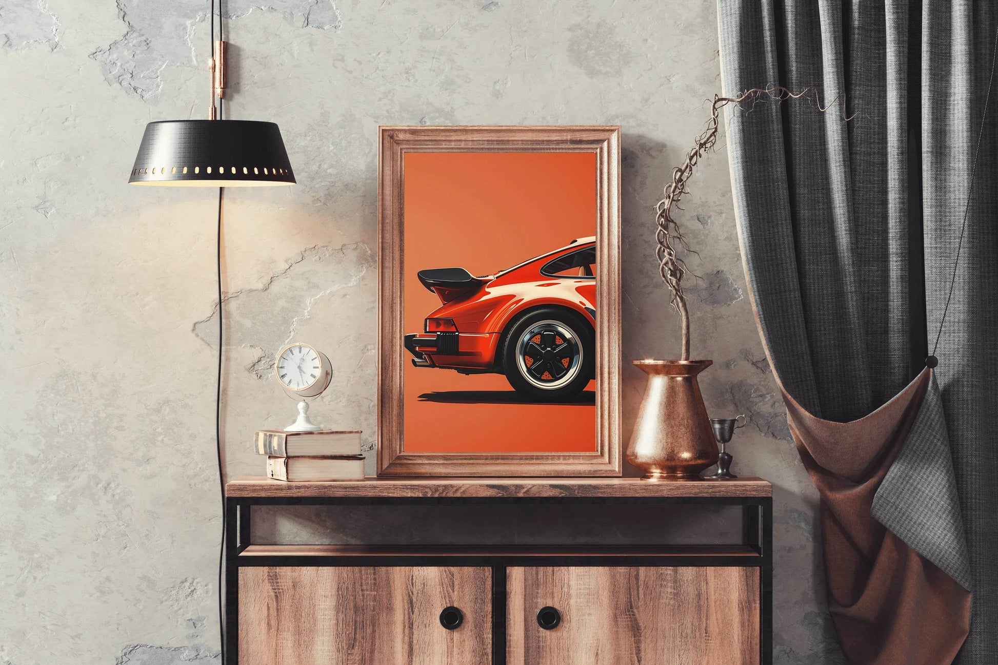 Portrait Painting Porsche Wall Art - beink online art store